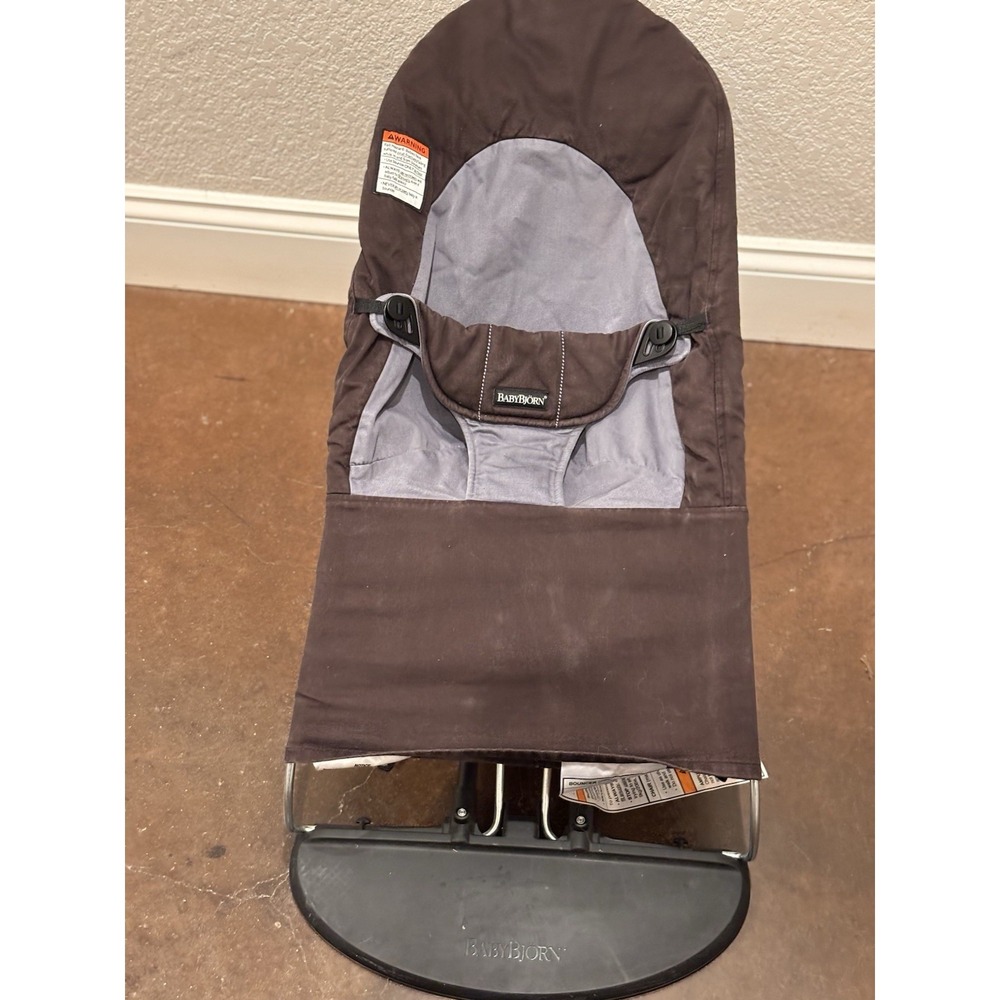 Baby Bjorn Bouncer Balance Soft-Brown/Gray  Baby Seat Infant Excellent Used Cond